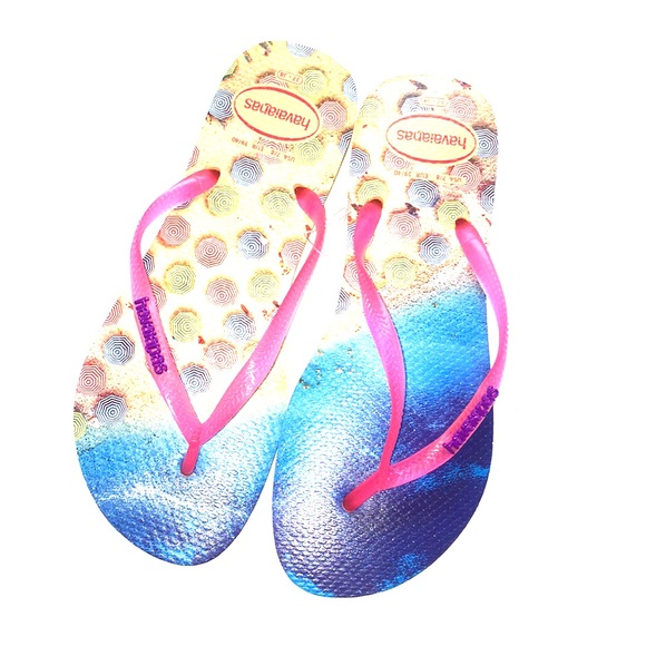 beach themed flip flops